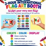 International Flag Art Booth by Crayola Imagine Arts Academy